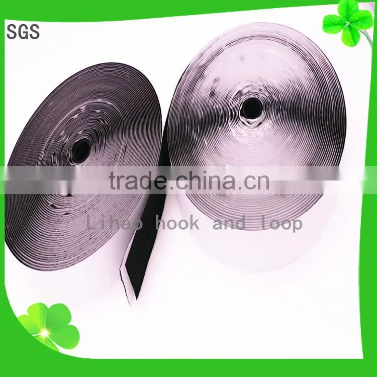 Self adhesive hook and loop with glue