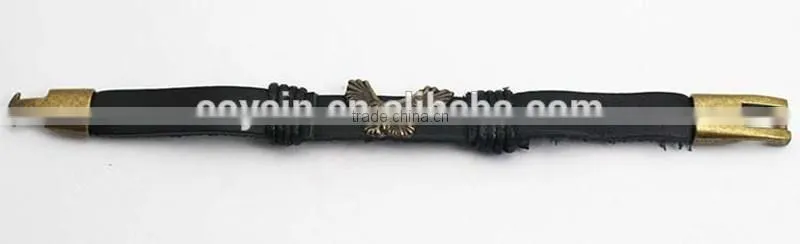 Charm PU wristband Men's Leather Bracelet With Eagle