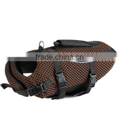 Pet high-perrformance doggy flotation vest dog lift jacket brow 30cm