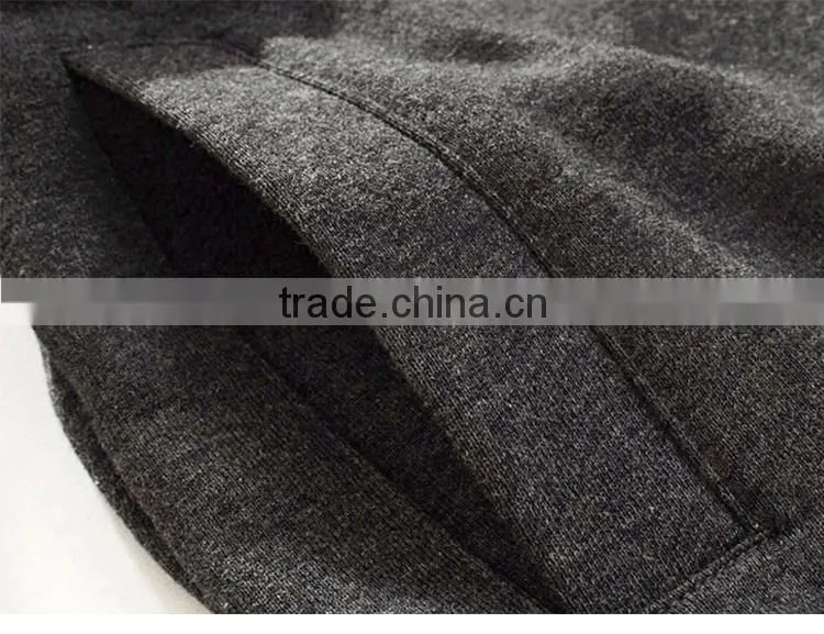 2015 Collar autumn and winter cotton Slim sweatshirt for black hoodie wholesale