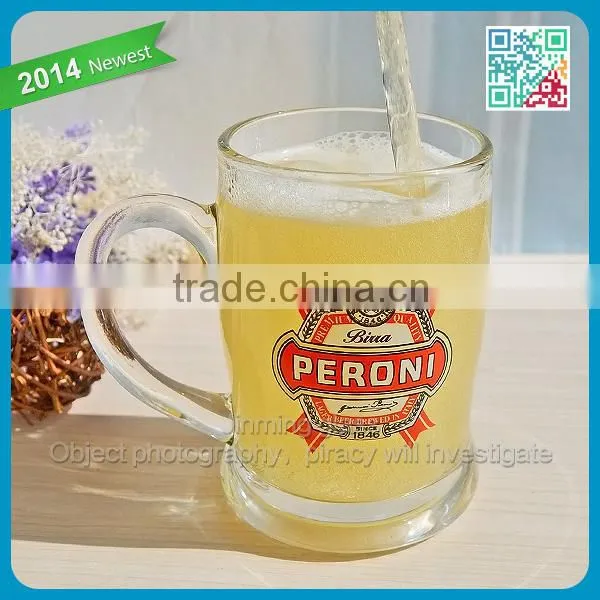Peroni "Light Beer Brewed InItaly" Light Wheat Beer Glss Tumbler Best Beer Drinking Glass Quality Ever