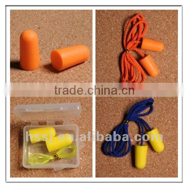 36db slow rebound foam ear plugs in PP box foam bullet shape ear plugs for ear protection and sleeping