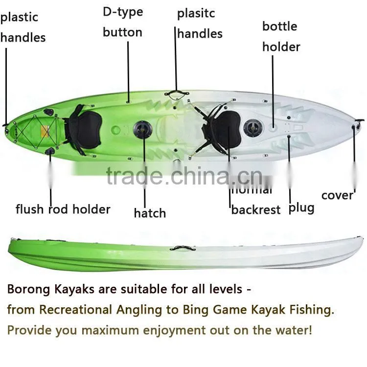 plastic fishing kayak / mould for plastic kayak / native kayak