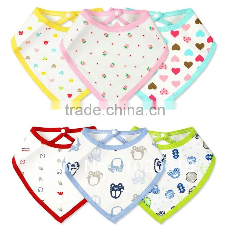 wholesale new design cotton baby bandana bibs