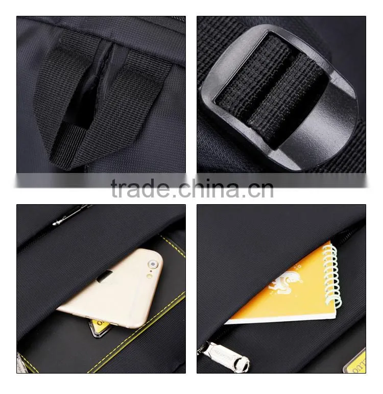wholesale trolley backpack with wheels nylon material trolley backpack