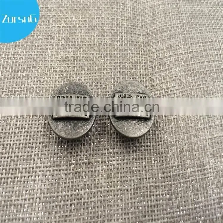 logo embossed bronze buttons snap metal button with custom logo