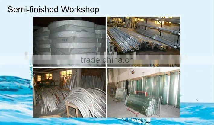 Spare Parts Tempered Stainless Steel prefabricated Sliding Small Cheap Shower Enclosures