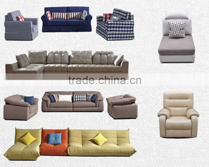 Top Quality modern fabric leisure style sectional sofa set for living room
