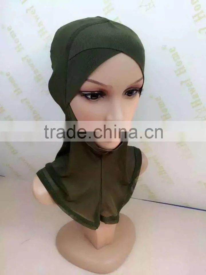 C075 new criss cross thin net ninja inner underscarf with slim face design