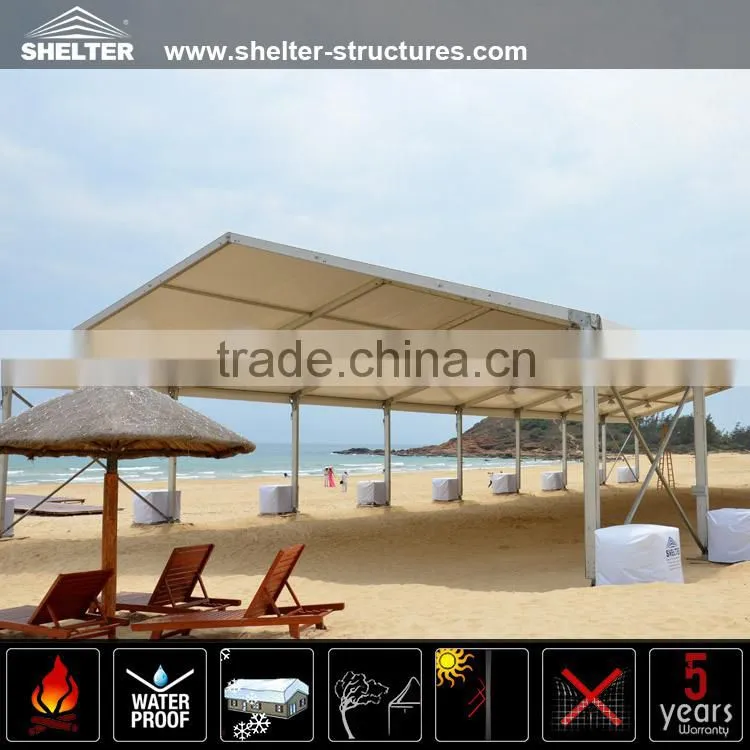 Hot sale windproof sun shade tent with aluminum frame structures shelter tent