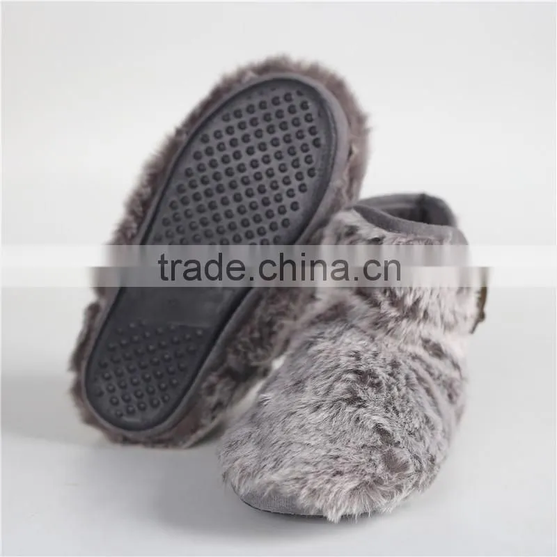 Ladies plush slipper boot