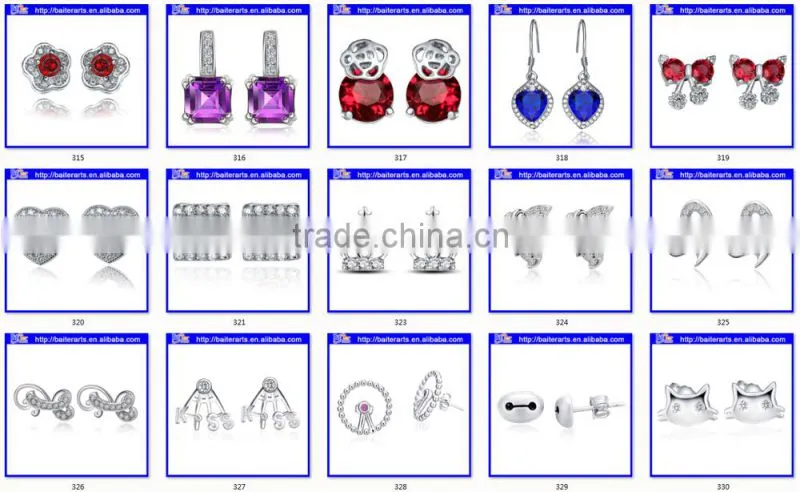 Hawaiian Silver Jewelry 925 Silver Rhodium Synthetic Blue Opal Dragonfly Dangle Earring
