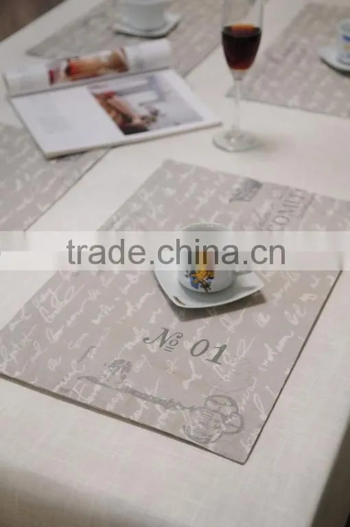 round table placemat/cheap plastic placemat/ kitchen table placemat