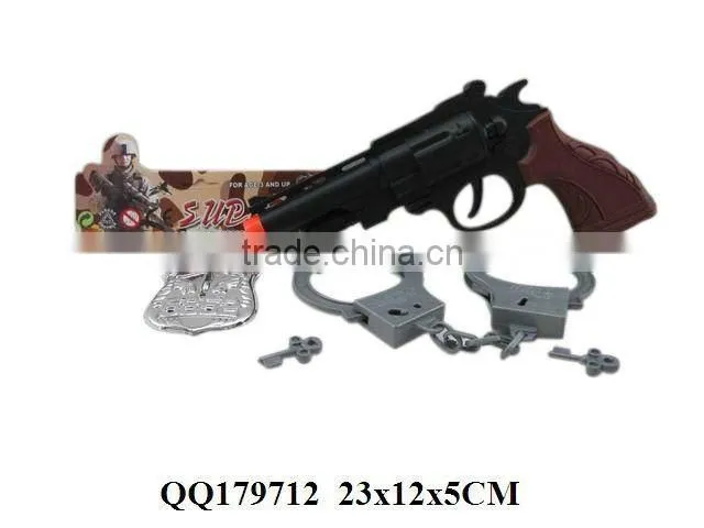 Lifelike police play set, plastic police game