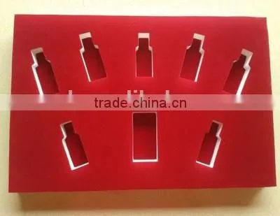 Wholesale durable eva foam custom foam insert velvet foam