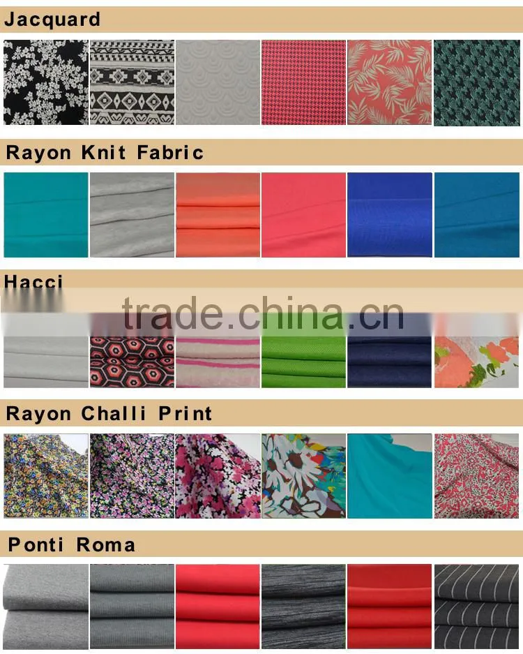 Professional manufacturer good offer summer dresses ladies fabric