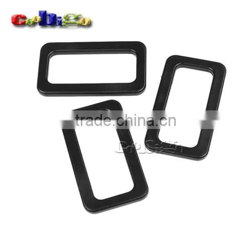Looploc Plastic Rectangular Ring Buckle for Webbing Straps Backpack #FLC440-25B/32B/38B/50B
