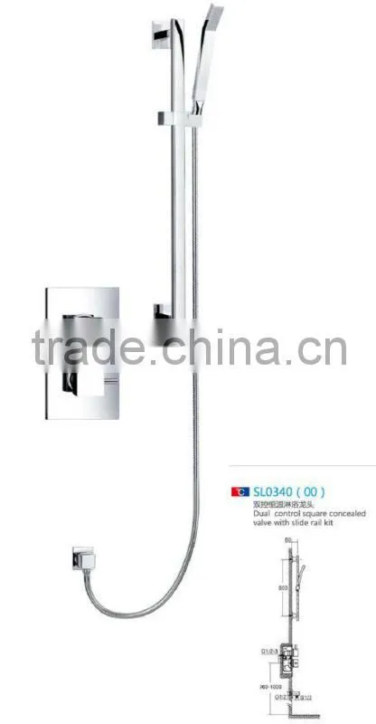 Square Concealed Thermostatic Shower Mixer