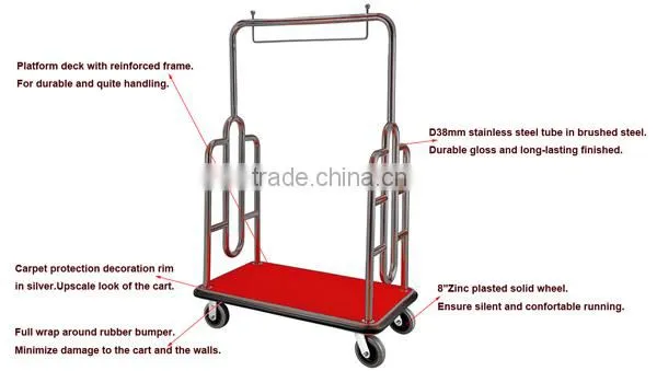 China spplier heavy duty steel cart trolley