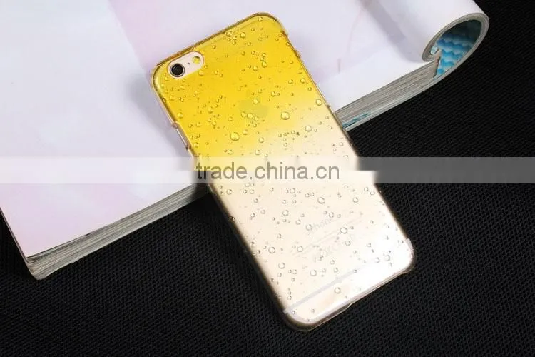 4.7 inch Mobile Phone Accessory Ultra Thin Clear Crystal 3d Water Rain Drop Phone Case back Cover For iPhone 5 6 6 plus