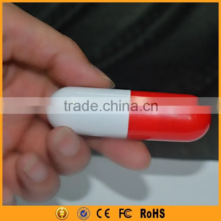 Plastic Pill Shape USB Flash Drive 8gb Capsule USB