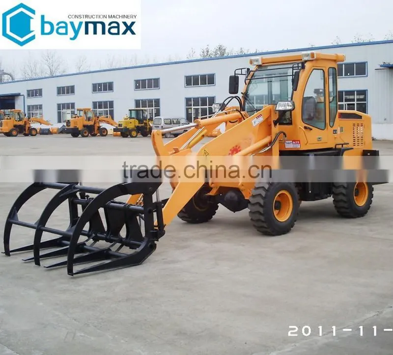 Made in China Skid Front End Loader Grapple Grass