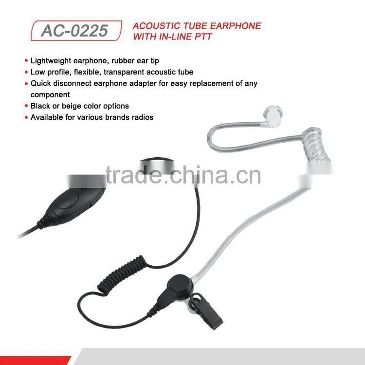 CXD Clear Voice with Side PTT Walkie Talkie Headset Earphone