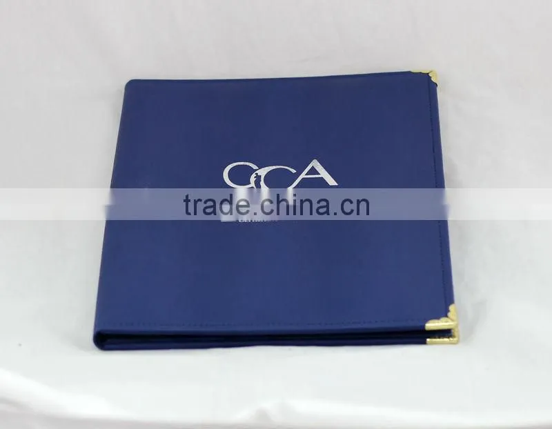 top quality leather material diploma cover promotional diploma cover custom diploma cover with custom hot stamped logo