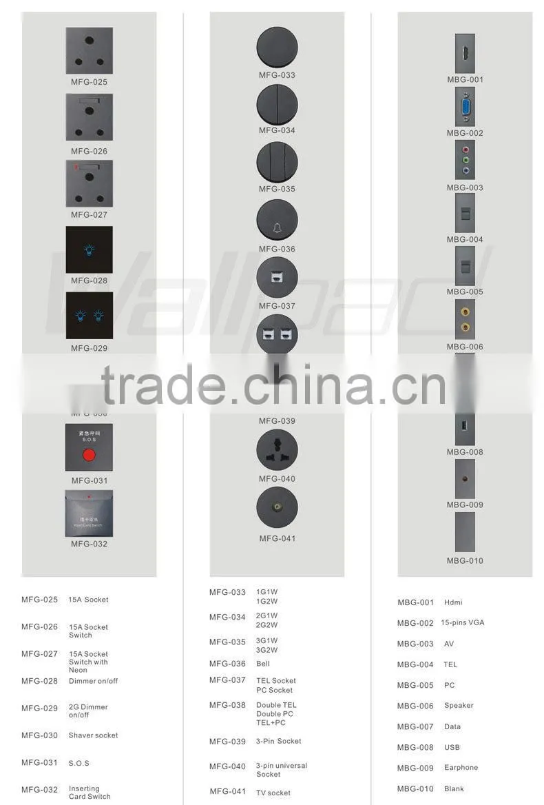 Black Crystal Glass16A 110-250V 1 Gang intermediate Switch Push Button Swtich Light Wall Switch