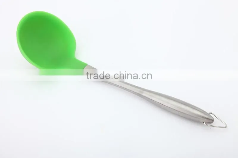2015 New product stainless steel silicone kitchen utensil set