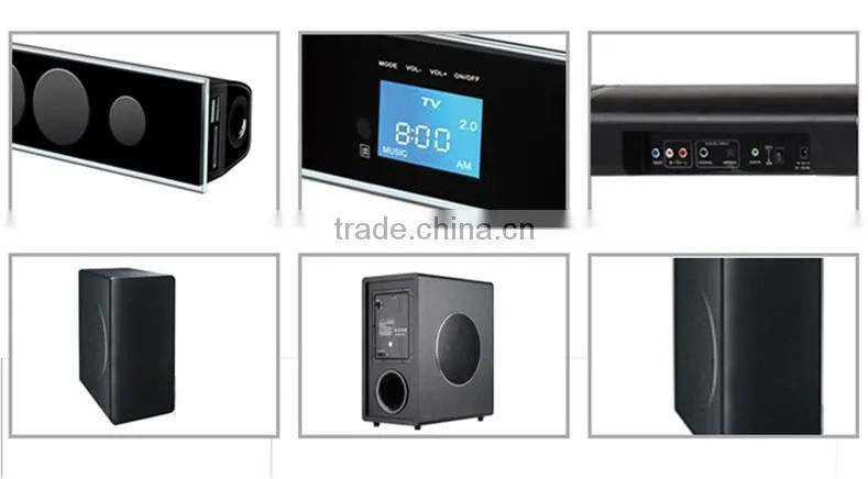 SP-601 USA MAXX BASS touch screen soundbar with 2.4G wireless subwoofer