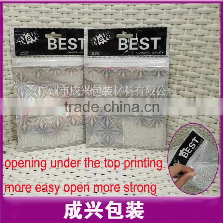 high quality of printing packaging/plastic bags for travel adapter/zipper packaging