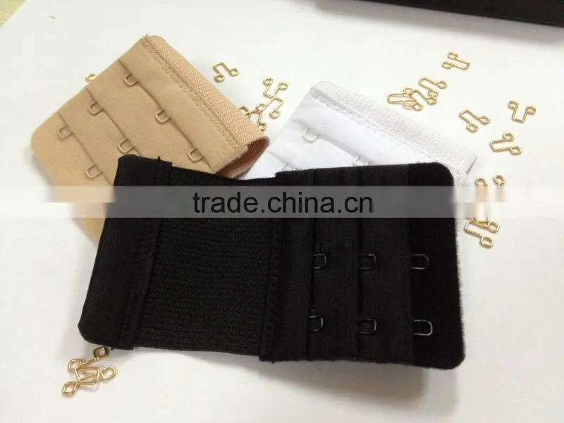 Extended greatly elastic type underwear bra button extended 3 row 3 extend back button clasp
