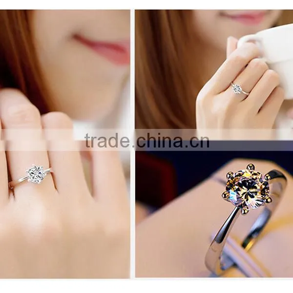 china factory direct sale diamond cz 925 sterling silver rings