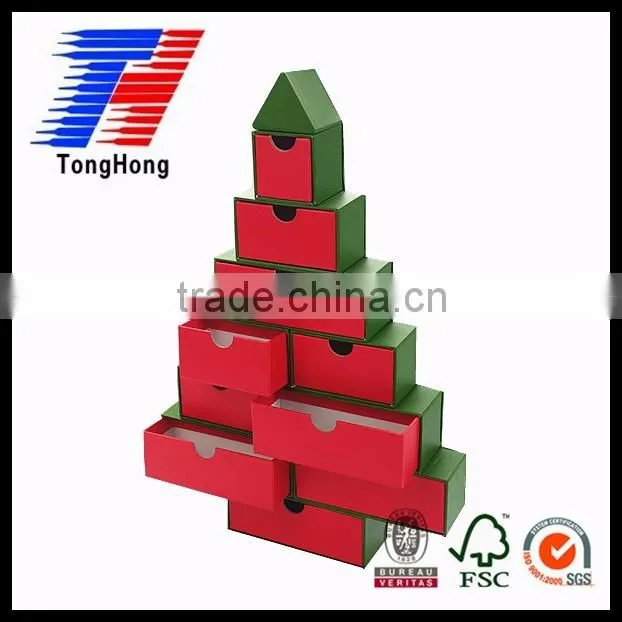multilayer drawer paper box christmas trees box
