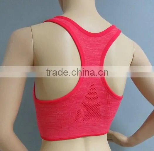 Women Sexy Running Seamless Racerback Back Cross Sports Bra
