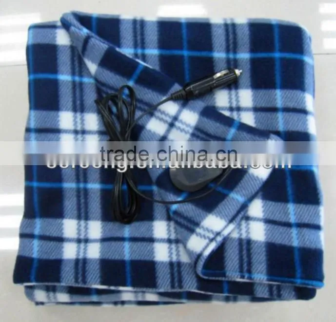 12V Portable Polar Fleece Electric Heating Blanket