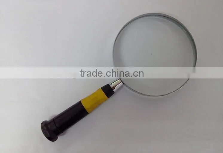 Most popular promotional gift handle metal frame large magnifying glass