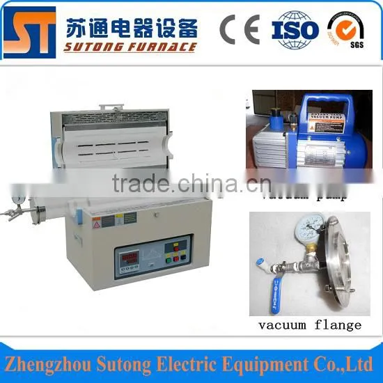 Hot sale 1200.C Electric Laboratory vacuum tube furnace use high quality quartz tube