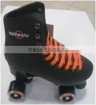 PVC Boot Quad Roller Skate Women Figure Skates Roller Skating Shoes Plastic Frame, Aluminum Frame Optional