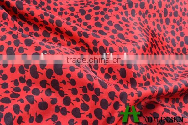 Mulinsen textile fabric manufacturer very soft with twist for kids fabric print satin