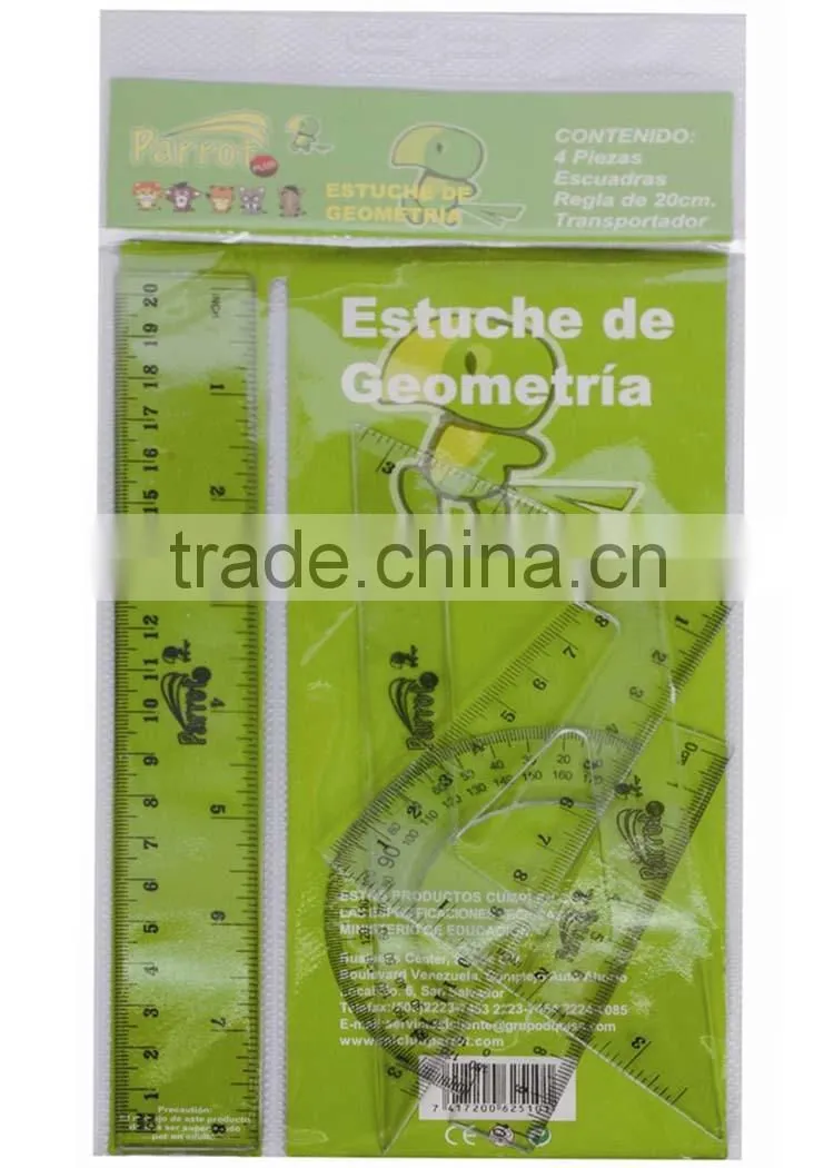 4pcs geometry set