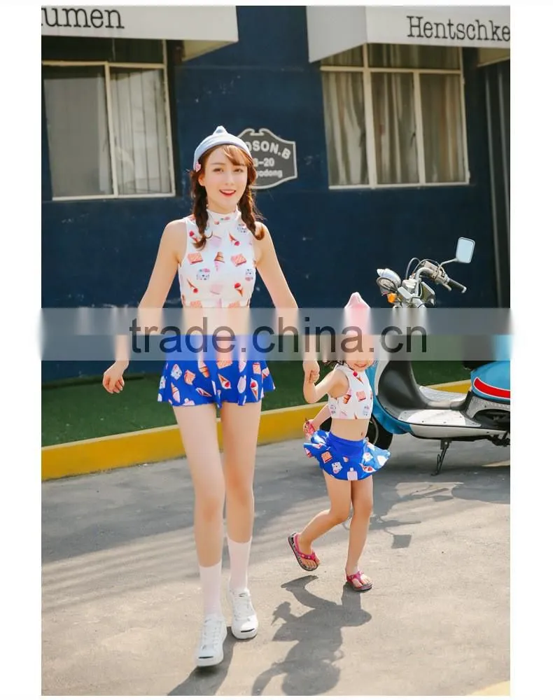 Summer Lycra Swimwear snorkeling jumpsuits Swim-shirt Parent-Child holiday Shirt