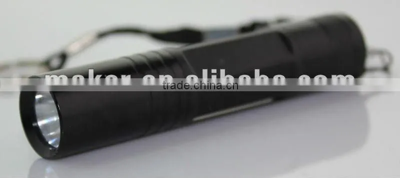 1pc Straw hat LED Aluminum flashlight