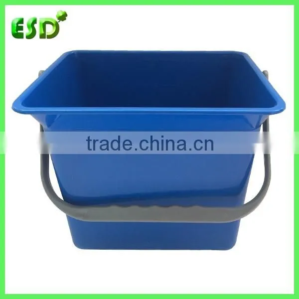 ESD 6L Cleaning Rectangular Plastic Bucket With Pour Spout