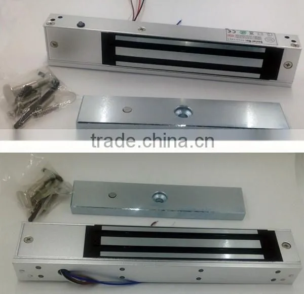 280KG/600LBS surface mounted EM Lock with LED ,Timer & feedback,7 wires ,electric magnetic door lock