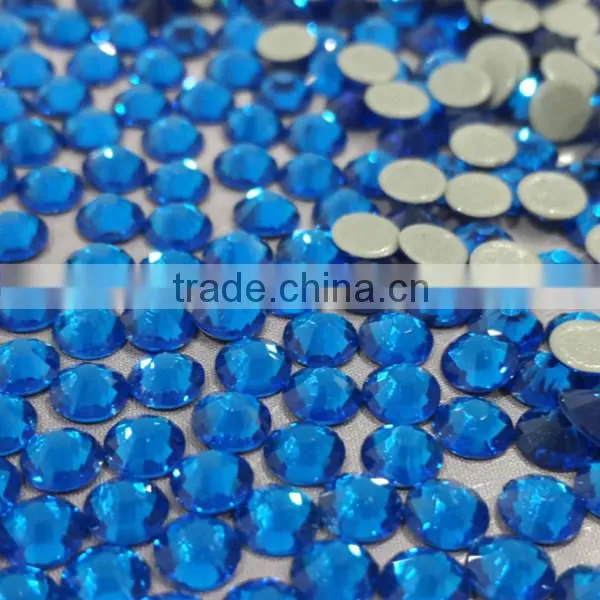 top quality sparkling super shine imitation hot fix rhinestone with super shine