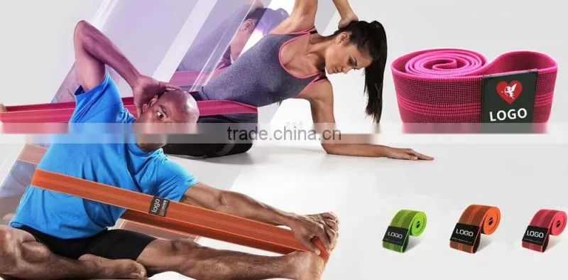 Fancy exercise polyester yoga stretch band yoga strap belt