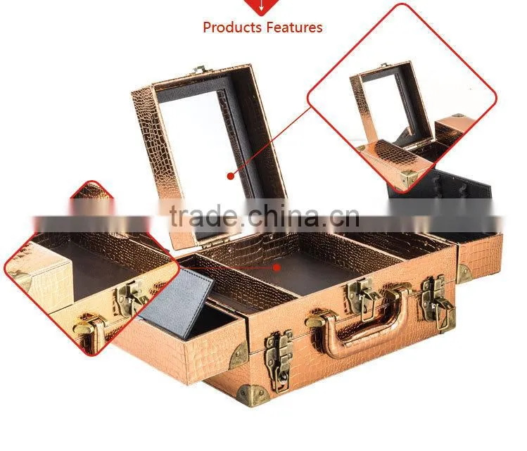 2015 New Fashion Whole World cosmetic vanity case