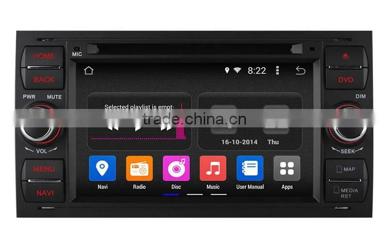 Factory price Android 4.4 up to android 5.1 navi system For Ford Focus support bluetooth